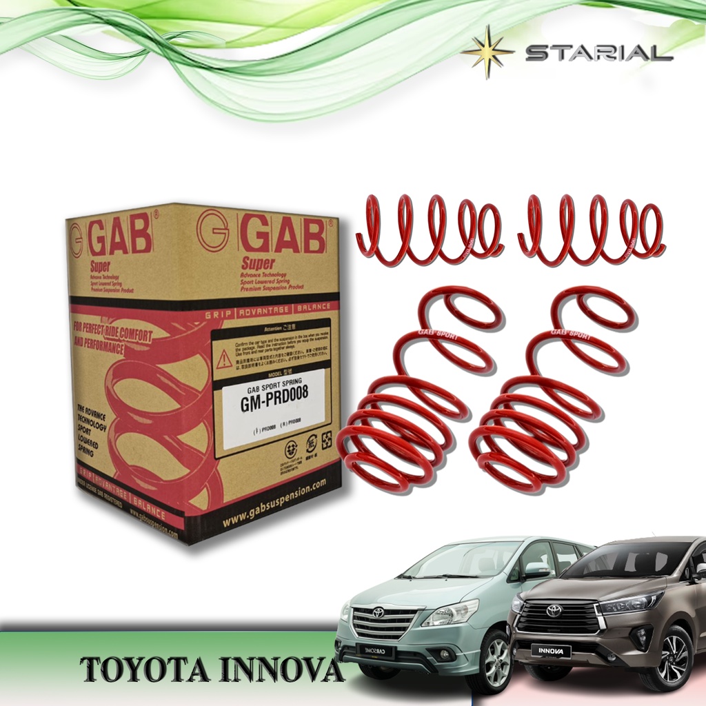 豐田 Gab SPORT 螺旋彈簧 / TOYOTA INNOVA (AN40 TGN40 05-15Y) (AN140