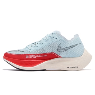Nike 競速跑鞋 ZoomX Vaporfly Next% 2 藍 紅 碳板 男鞋 【ACS】 CU4111-400