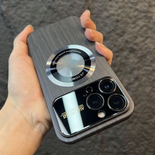 大窗磁性 無線充電 木紋手機殼 防摔手機殼 適用於 iPhone 14 13 12 11 Pro Max 14plus