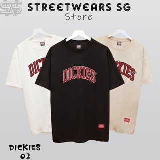 Dickies 寬款紅色徽標 T 恤 - Premium Dickies T 恤-DK02-Streetwears SG