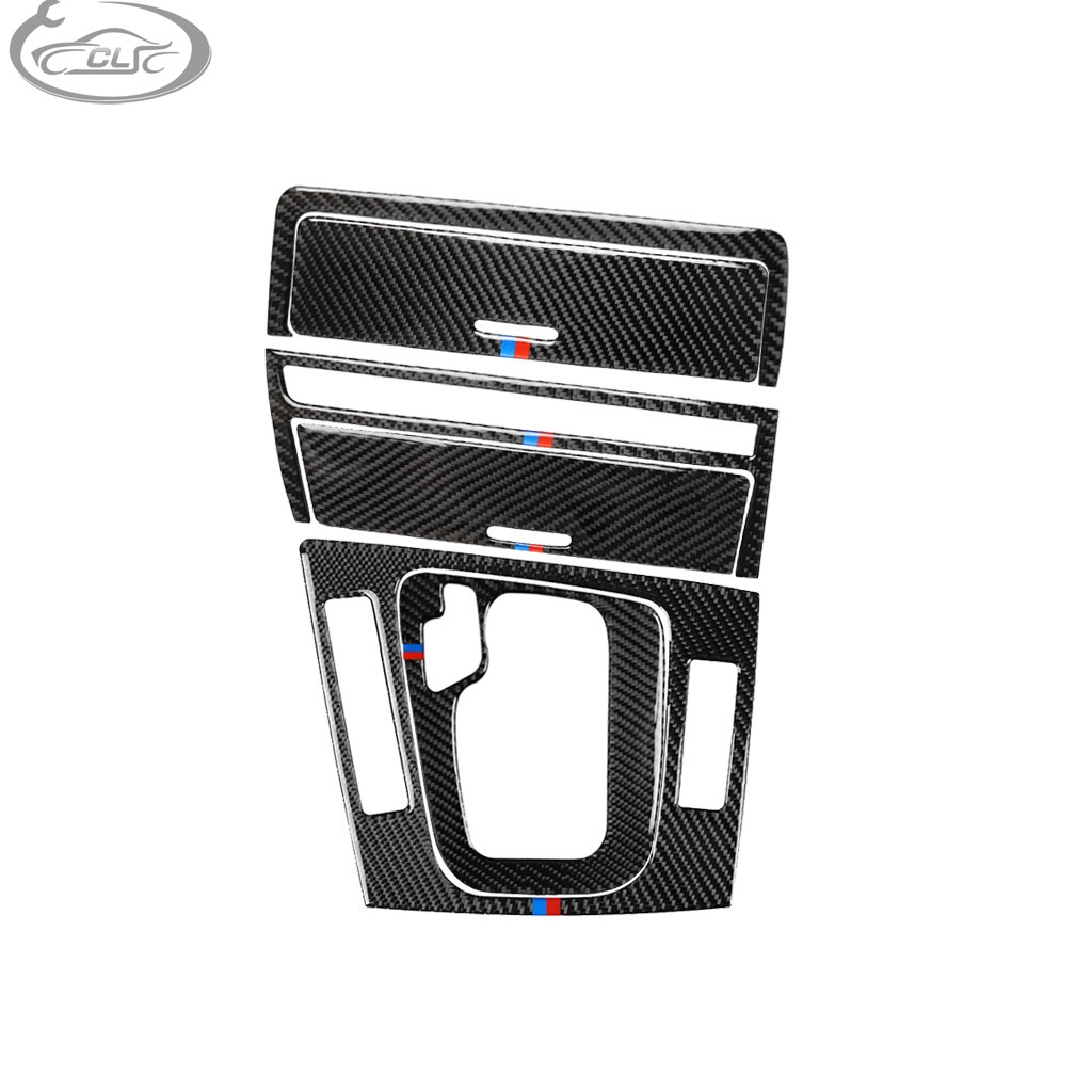 適用BMW 寶馬BMW老3系E46碳纖維排檔位手剎換擋中控蓋裝飾邊蓋框架貼