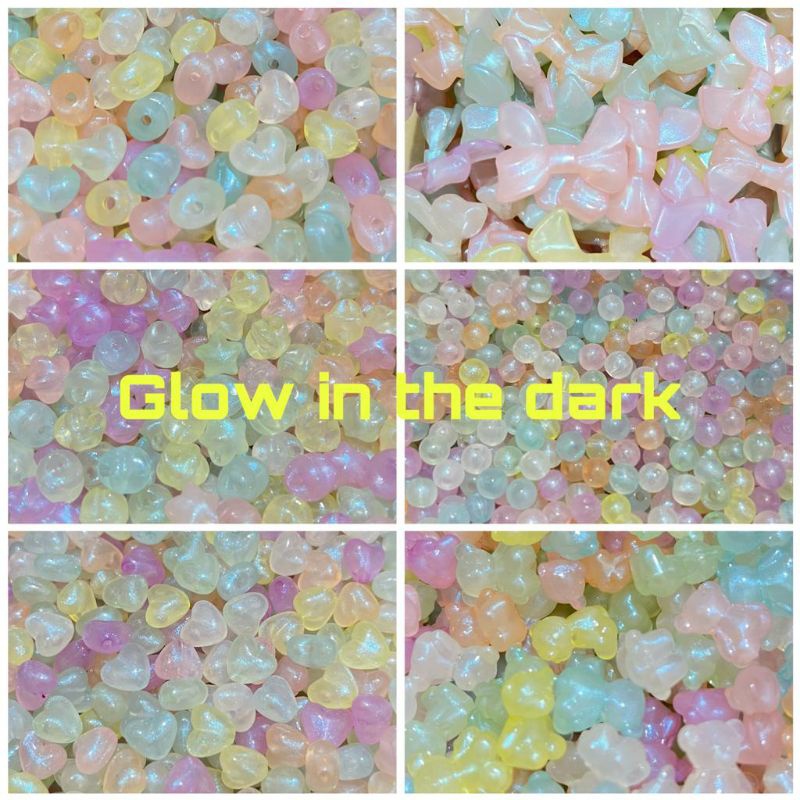 Mote Glow In The Dark Beads Glow In The Dark 15 克 DIy 項鍊手鍊工藝