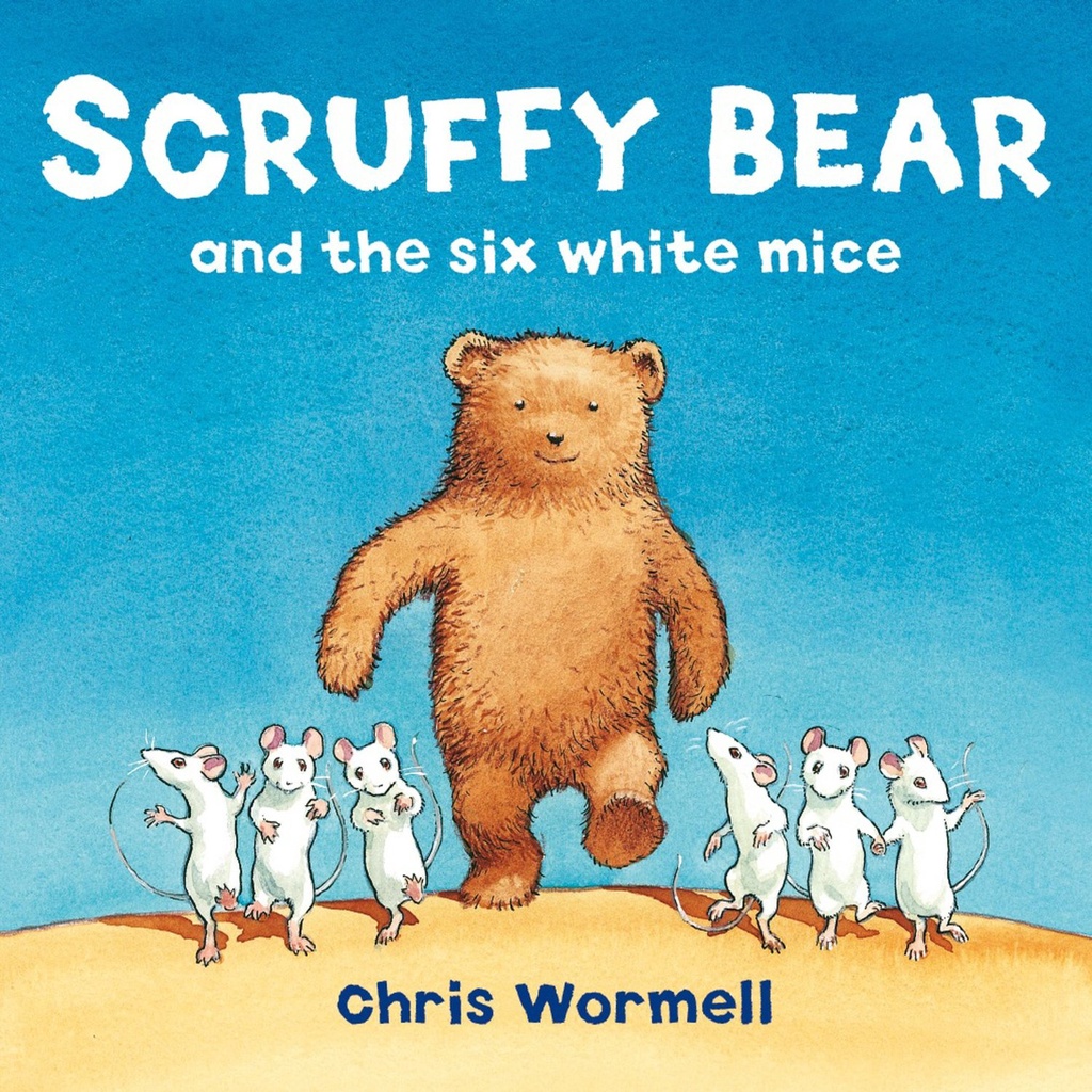 Scruffy Bear and the Six White Mice/Christopher Wormell【禮筑外文書店】