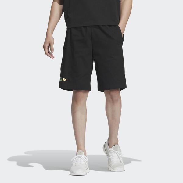 Adidas GFX WV Shorts IA8157 男 短褲 亞洲版 運動 訓練 休閒 拉鍊口袋 寬鬆 舒適 黑