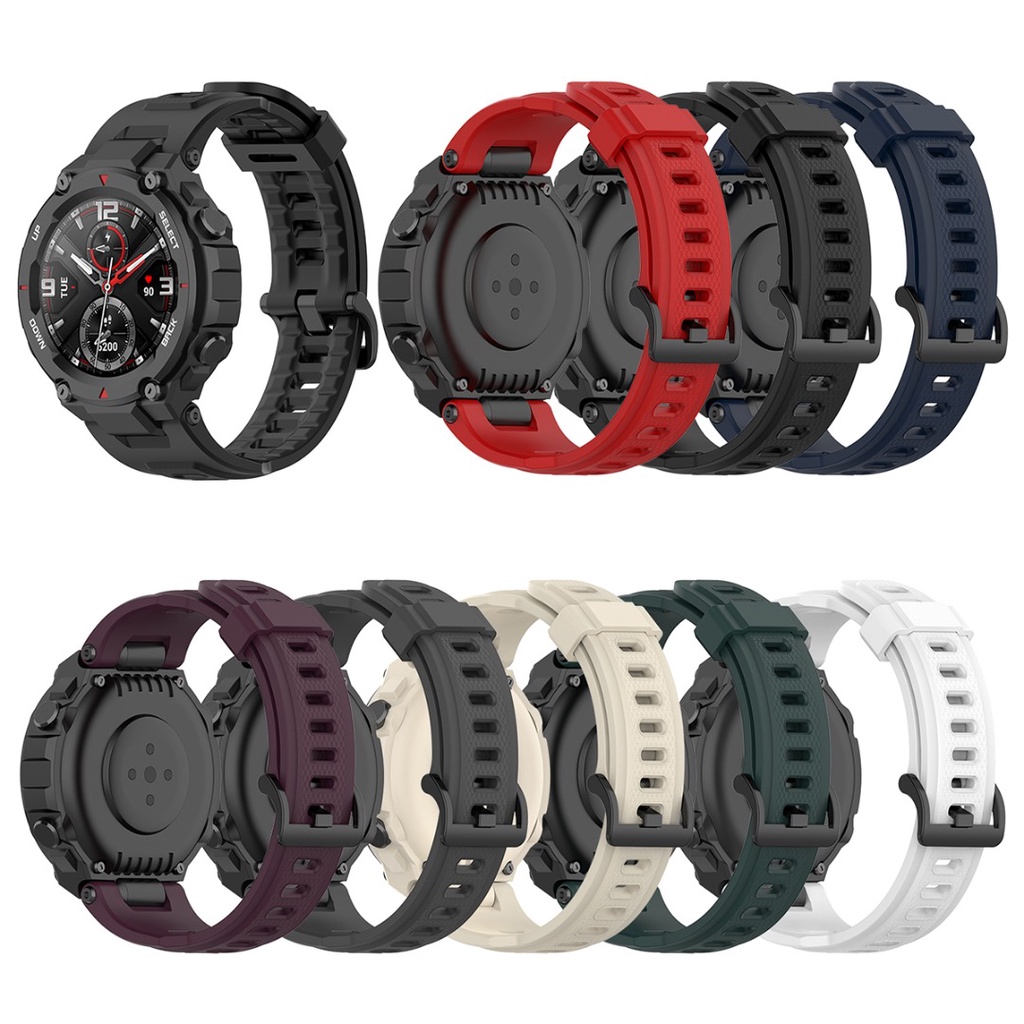 Lianli For Huami Amazfit T-Rex 手錶運動矽膠錶帶替換腕帶