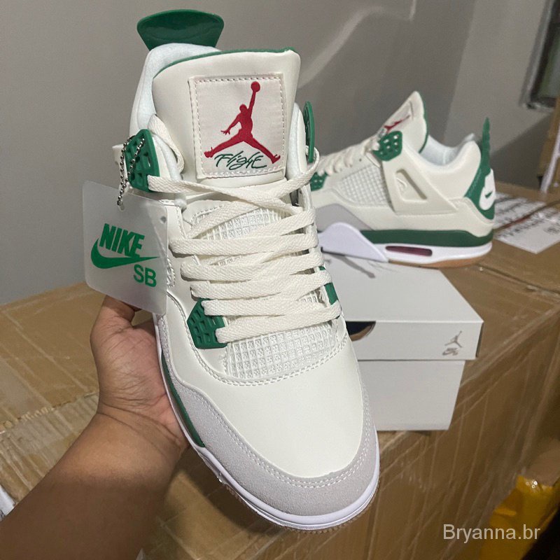耐吉 Nike SB hkmd Air Jordan 4 v Nike sb'green'(男女)