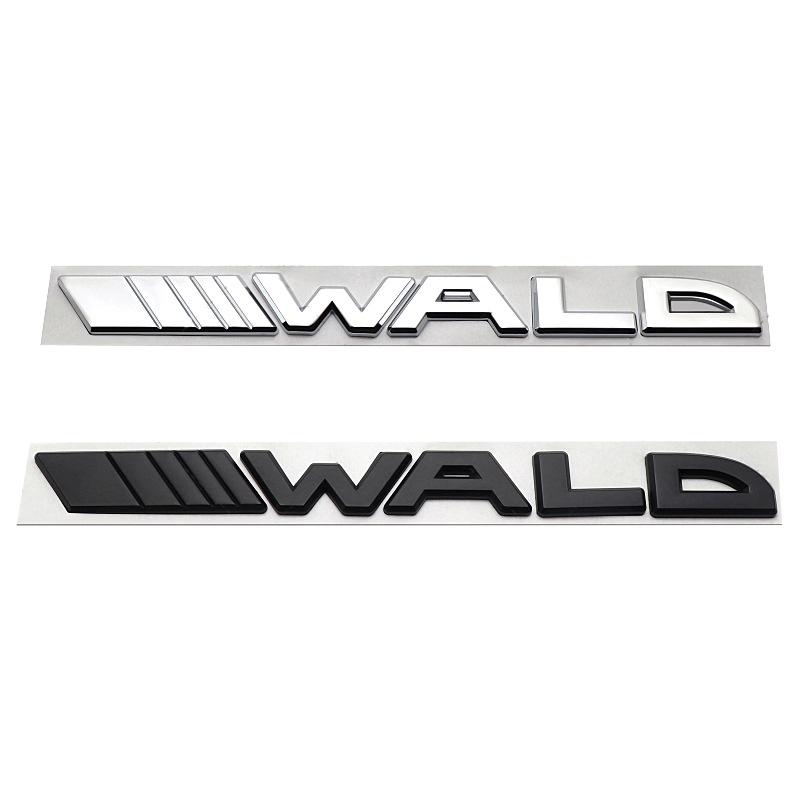 Wald 標誌汽車後備箱標誌貼紙汽車車身徽章貼花梅賽德斯奔馳 W203 W204 W124 W202 W212 W220