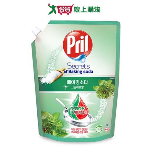 Pril小蘇打高效洗碗精補充包(草本)1L【愛買】