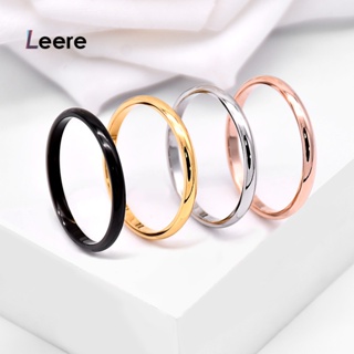 Leere 婚禮訂婚戒指鈦鋼進口中性鈦休閒戒指