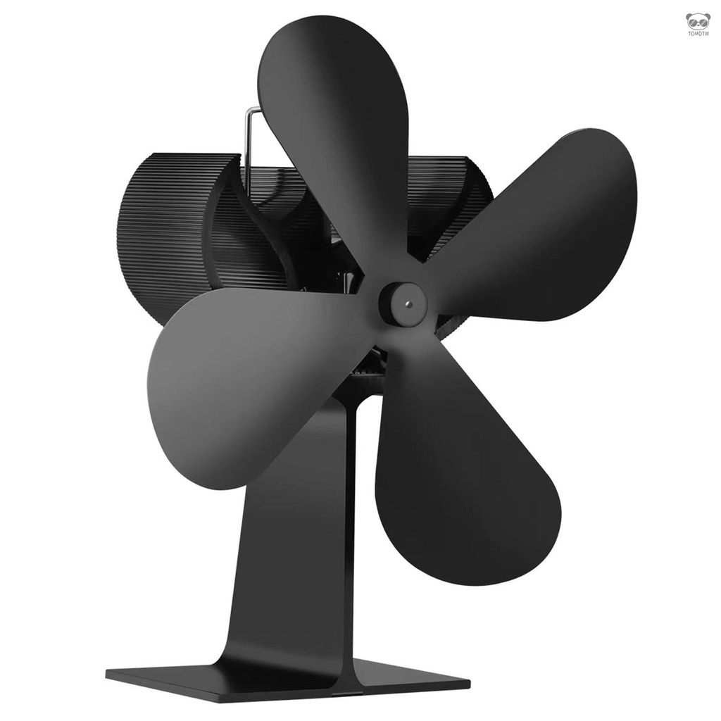 壁爐風扇 熱動力爐風扇 4 葉片低噪音壁爐風扇 高效熱分佈爐風扇 黑色（按照16倍數下單）