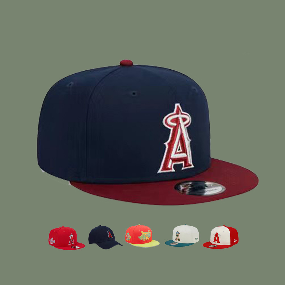 MLB 新款 調整帽 洛杉磯天使 Los Angeles Angels 棒球帽 潮帽 男女通用 時尚遮陽帽 防晒帽