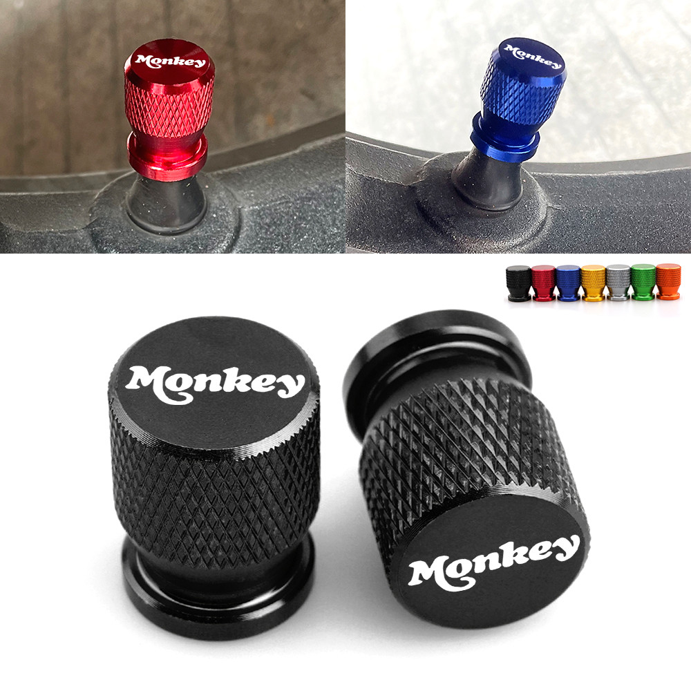 HONDA 適用於本田 Monkey Z125 Z50 Z50j Z 125 50 1 對金屬輪胎氣門嘴蓋桿蓋塞定制摩托