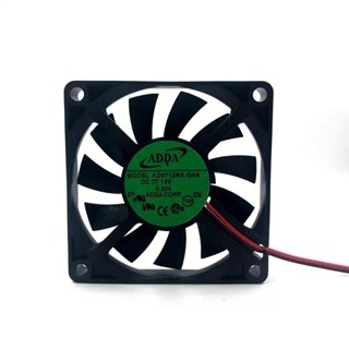 原裝ADDA AD0712MX-GA6 12V 0.20A 7cm 7010 超薄散熱風扇