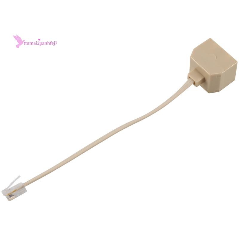 電話 RJ11 公線到雙 RJ11 母插孔過濾器分配器適配器