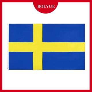 90*150cm 瑞典國旗 3*5ft 瑞典橫幅