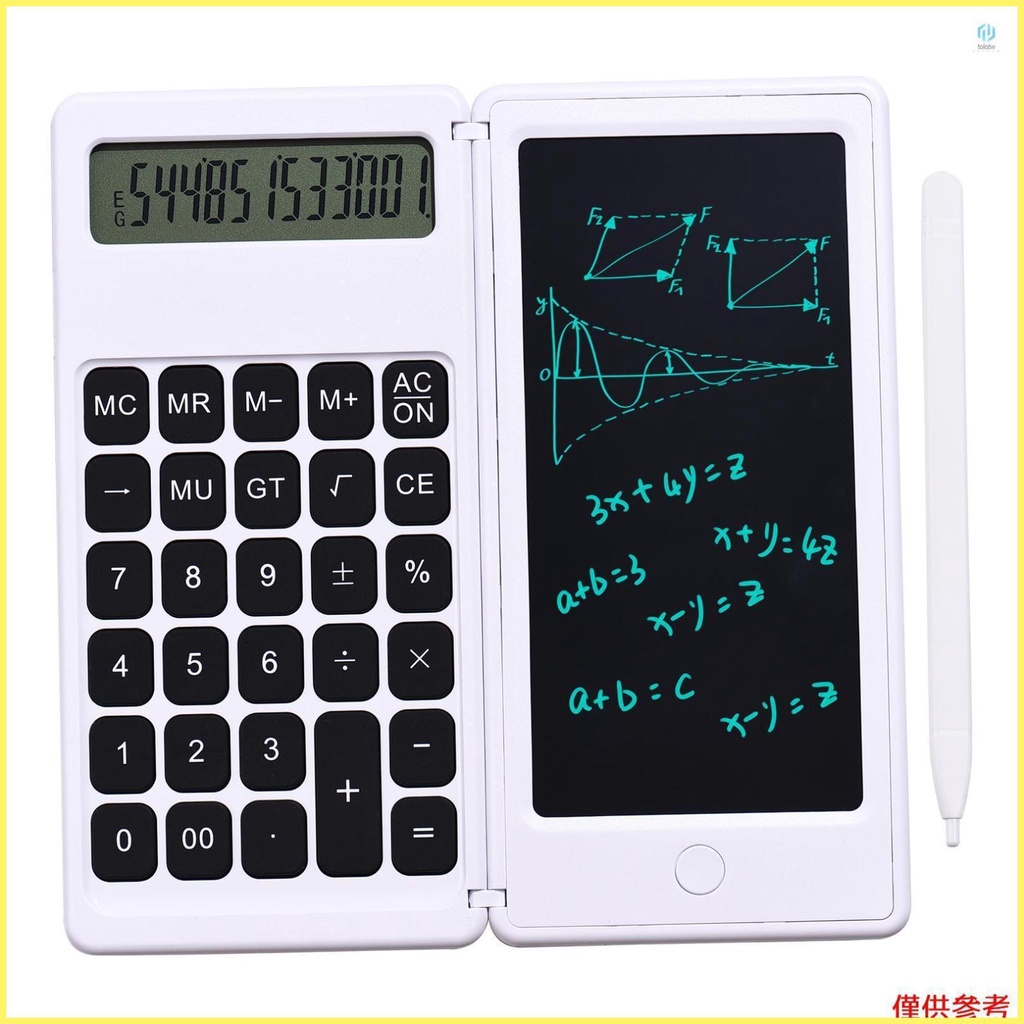 Foldable Calculator &amp; 6 Inch LCD Writing Tablet - Digital Dr