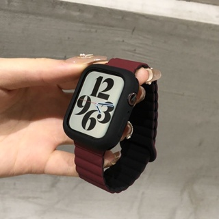 磁吸錶帶 TPU iwatch8代 45mm 41mm ultra錶帶49mm S9 S8 適用於apple watch