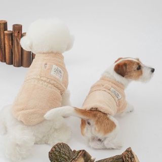 Puppy Gallery🇰🇷 Go park絨毛上衣 米白 狗狗衣服 寵物衣服 貓咪衣服 寵物冬衣