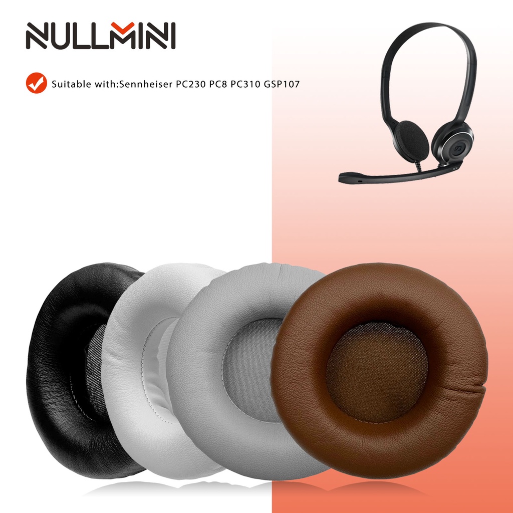 Nullmini 替換耳墊適用於 Sennheiser PC230 PC8 PC310 GSP107 耳機耳墊耳罩套耳機