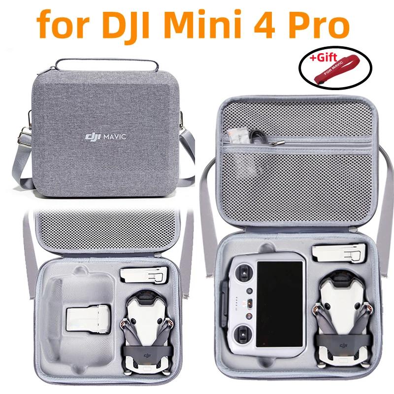 Dji Mini 4 Pro 一體式收納包單肩包 DJI Mini 4 Pro 配件盒灰色便攜盒