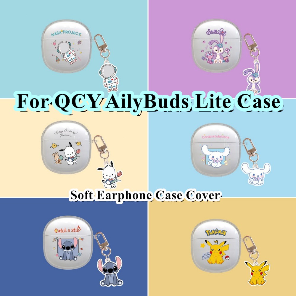 【imamura】適用於 Qcy AilyBuds Lite 保護套可愛卡通軟矽膠耳機保護套保護套
