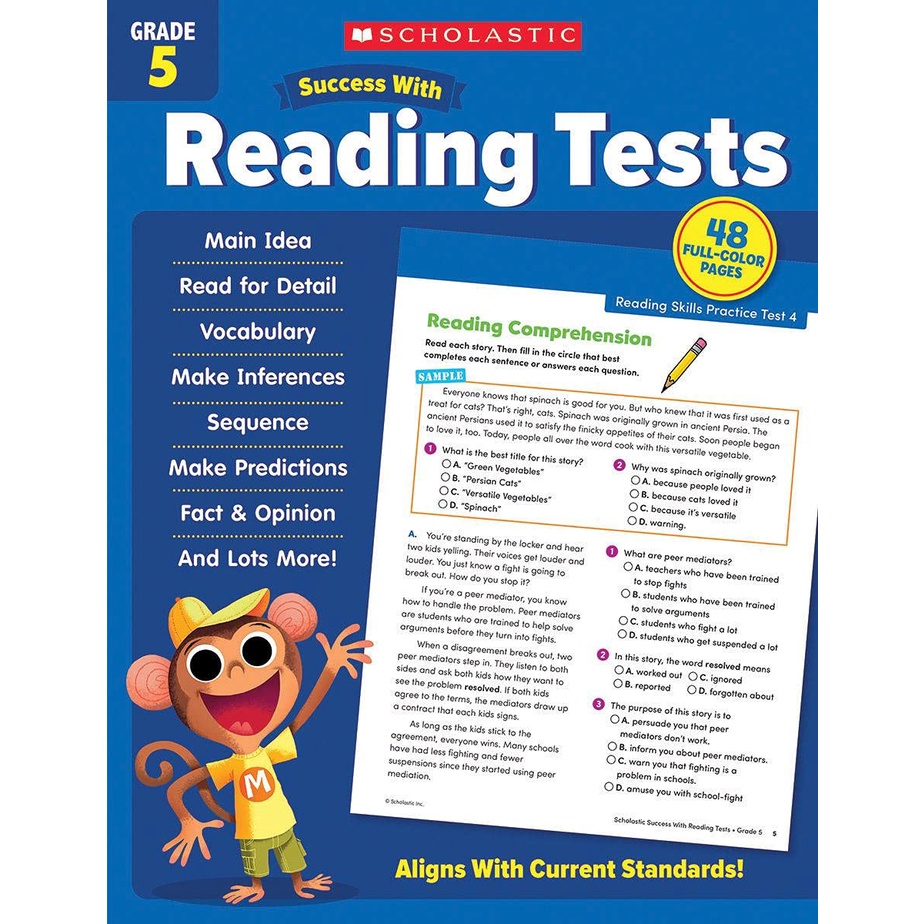 Scholastic Success with Reading Tests Grade 5/Scholastic Teaching Resources【禮筑外文書店】