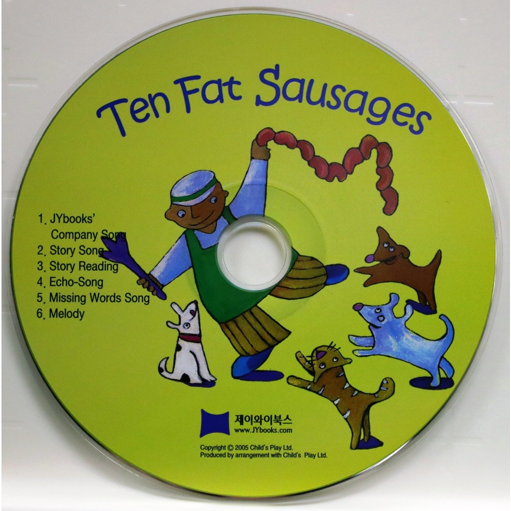 Ten Fat Sausages (1CD only)(韓國JY Books版) 廖彩杏老師推薦有聲書第7週/Elke Zinsmeister【三民網路書店】