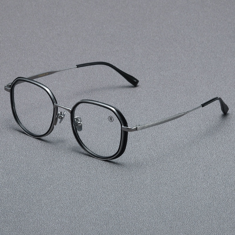 增永（MASUNAGA）同款GMS系列多邊形純鈦眼鏡框套圈眼鏡架