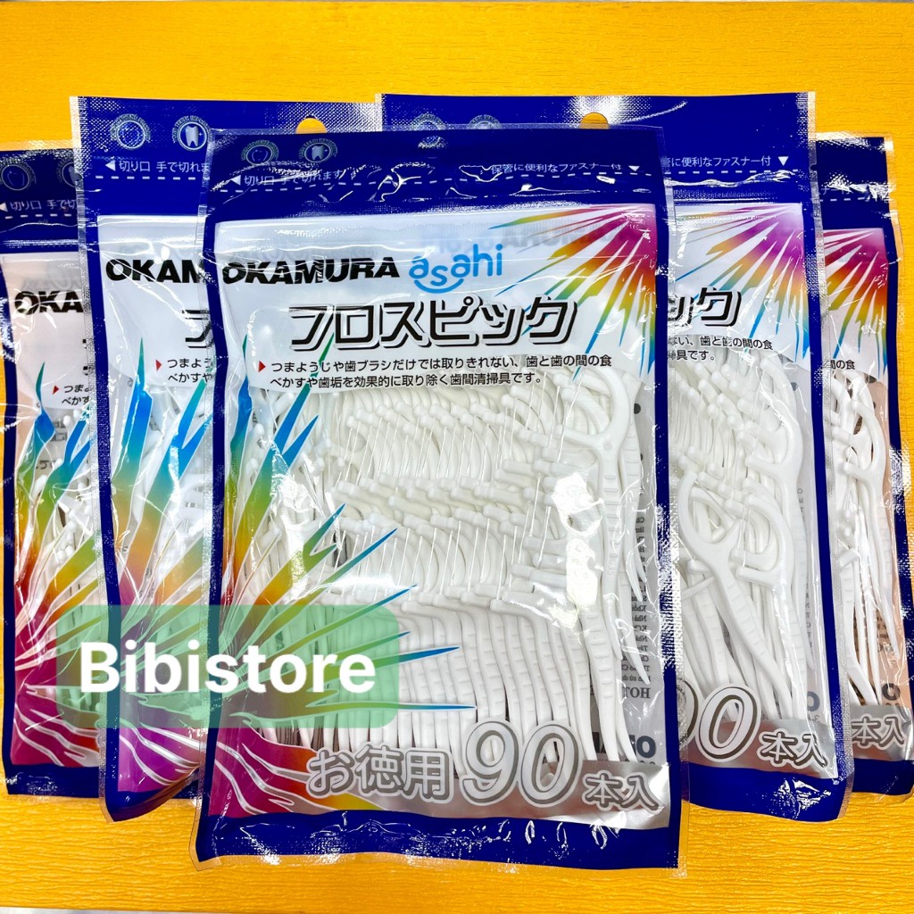 (組合 5 袋) Okamura Flos 牙籤 90P (Bibistore)