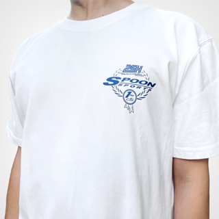 Spoon Sport雷霆山耐力賽印花短袖仙鶴改裝車文化周邊T恤