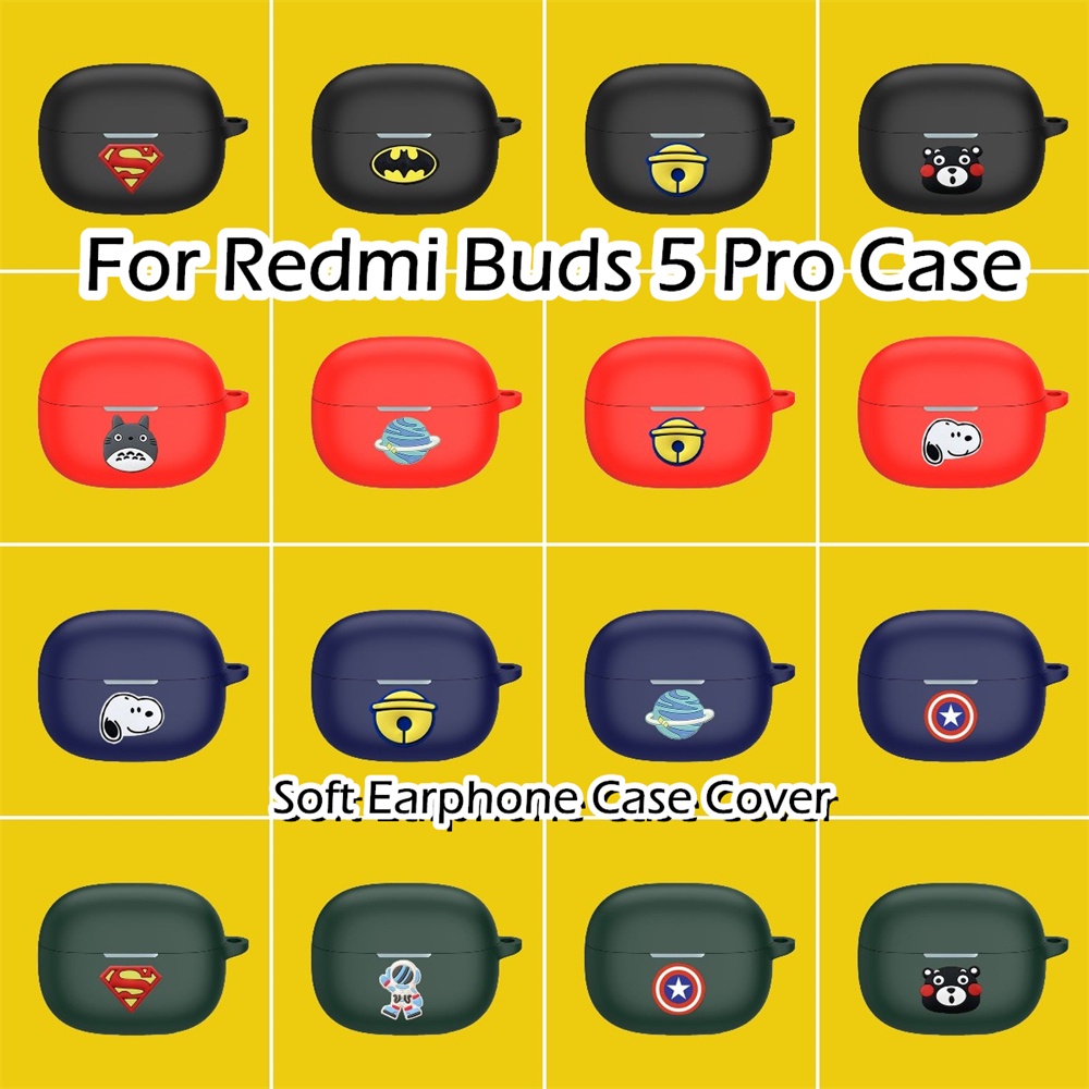 【imamura】適用於 Redmi Buds 5 Pro 保護套簡約卡通軟矽膠耳機套保護套