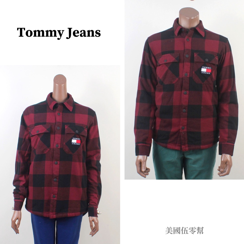 美國伍零幫📍鹽埕區👉TOMMY JEANS  襯衫外套 襯衫 熊帽帽 外套 夾克 衣服 法蘭絨外套 法蘭絨襯衫