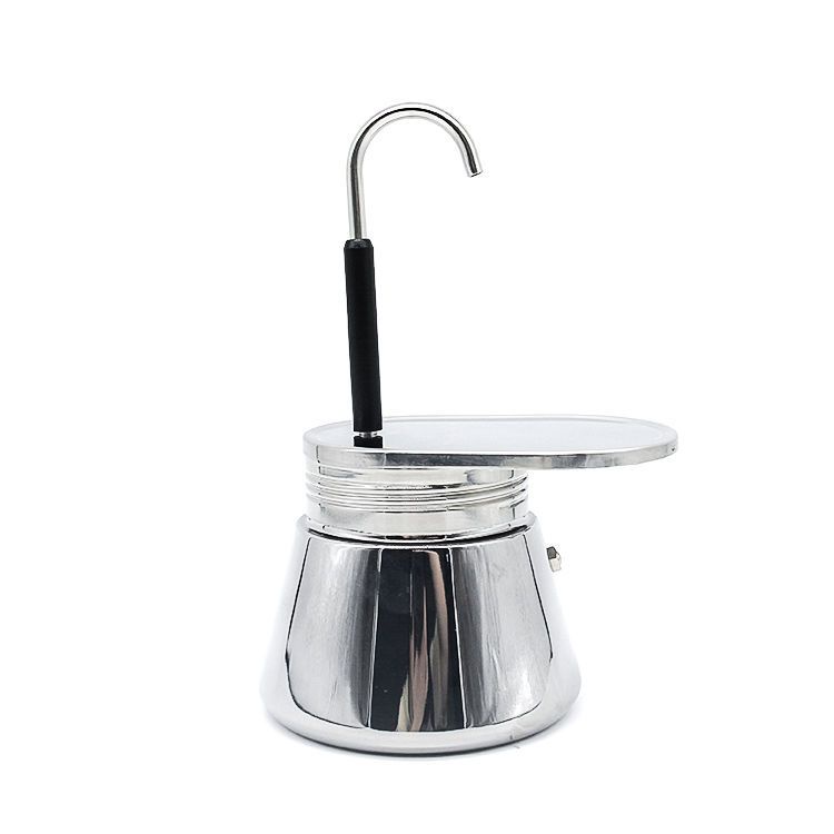 單管摩卡壺 意式咖啡壺 濃縮手衝咖啡機 304不鏽鋼咖啡壺 家用摩卡壺