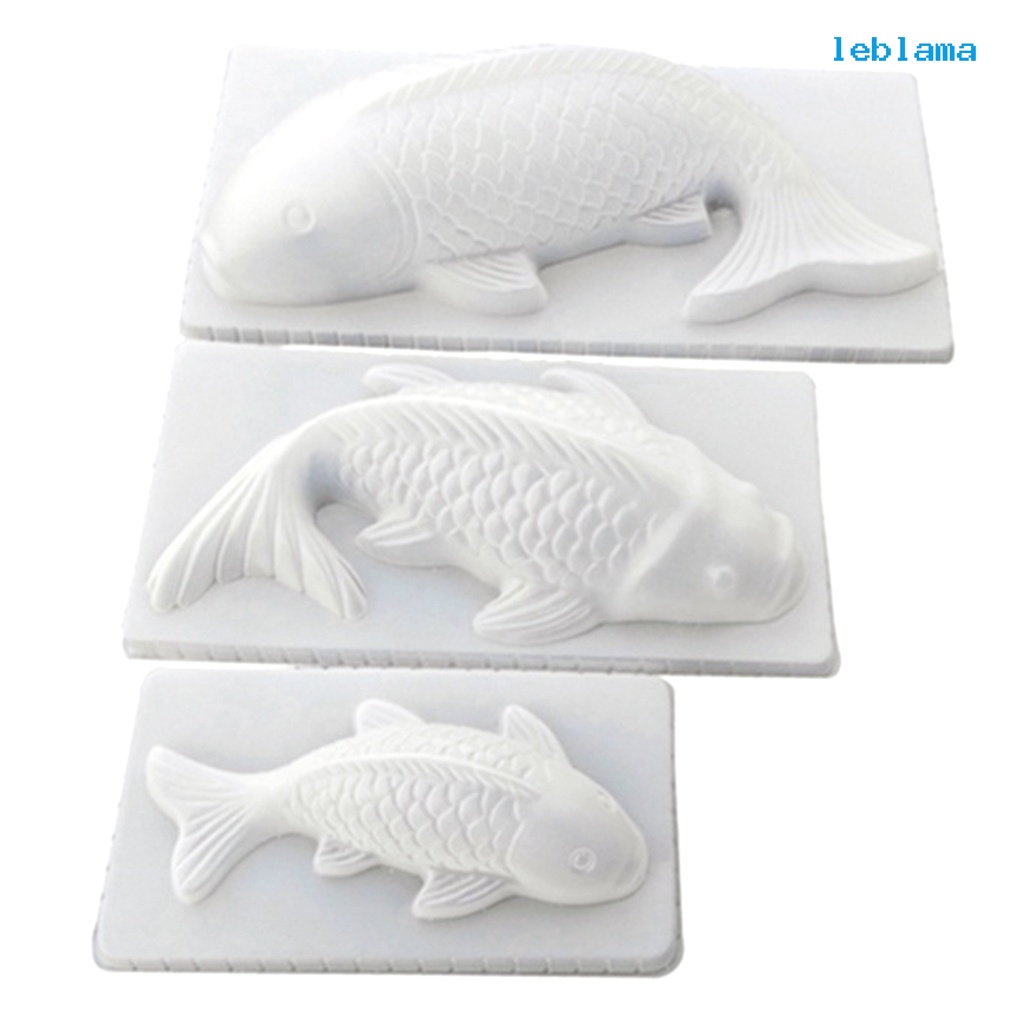 [LBA] 3D  塑膠PP魚形模點心果凍布丁年糕金豬金雞模具如意金磚元寶福字模具