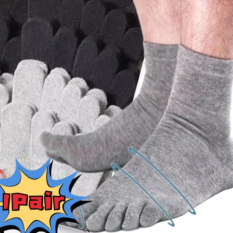 Sfse - 獨立五指襪 - 運動跑步 - 棉質中筒襪 - 女士男士 - 透氣、吸汗 - 腳趾長襪