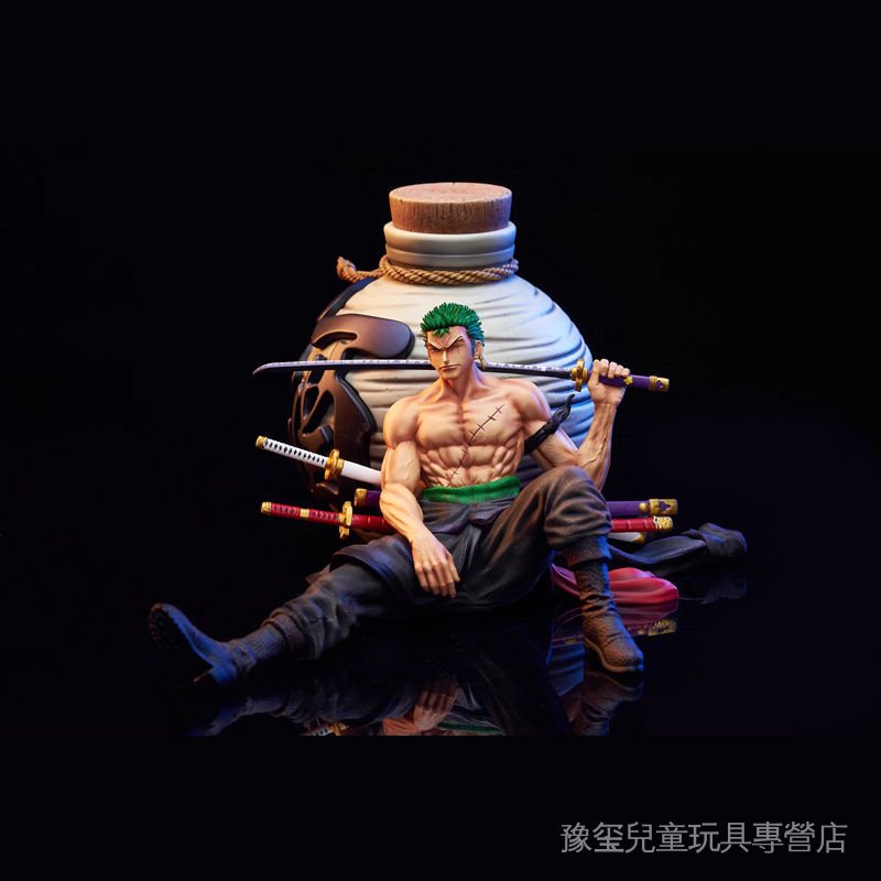HS酒壺索隆14cm海賊王羅羅諾亞索隆gk手辦禮品雕像模型