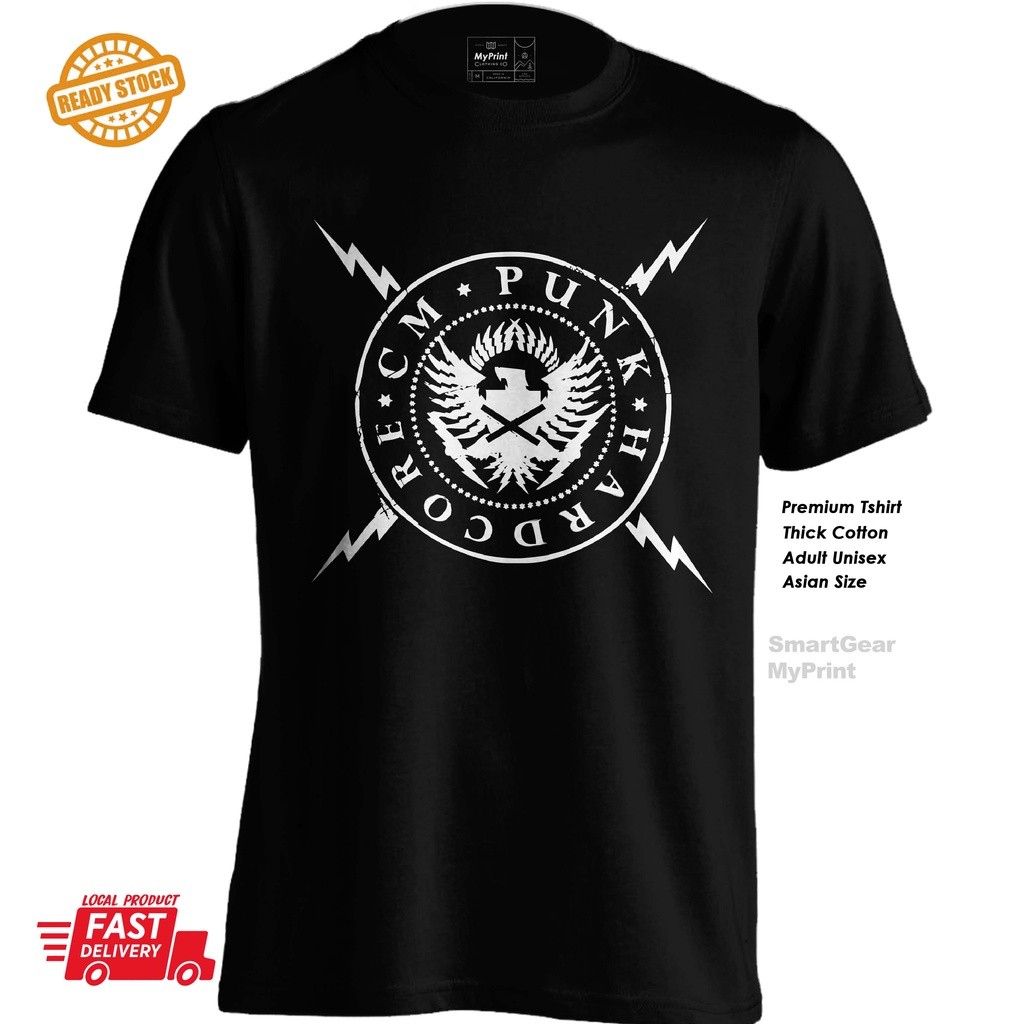 Cm Punk Nexus AEW 摔跤 wwe T 恤棉