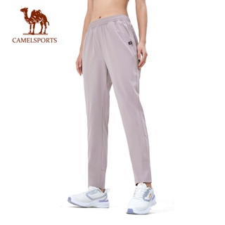 CAMEL SPORTS駱駝 女士運動褲速乾透氣薄款彈力時尚打底褲