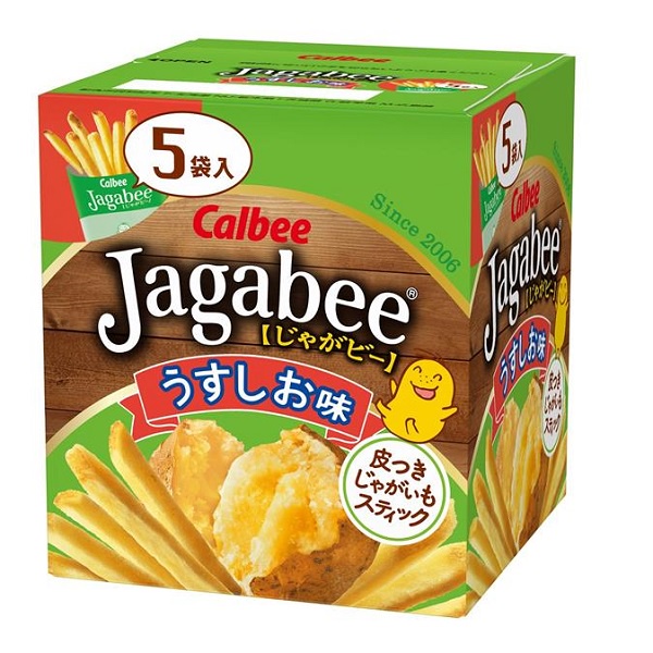 Calbee Jagabee加卡比薯條（鹽味）盒裝（15公克x5袋）