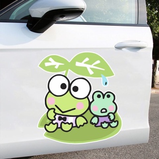 三麗鷗萌繫個性可愛綠色大眼蛙裝飾車身貼畫機車裝飾貼