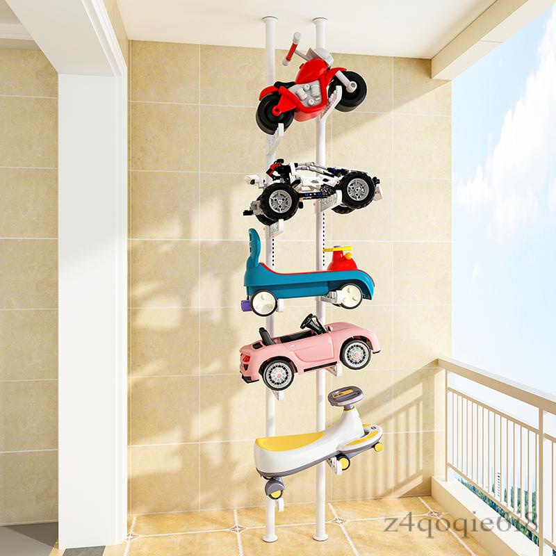 頂天立地玩具車收納架 客廳落地多層兒童滑板架子 自行平衡車置物架子