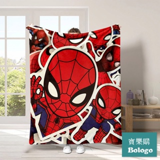 蜘蛛俠法蘭絨毛毯卡通印花加厚毯子數位印花