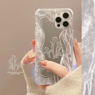 鏡面花朵相容於三星s22plus手機殼note10+/s7edge/S6電鍍j7prime銀色a53