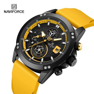 Naviforce 原創男士手錶運動軍隊手錶頂級品牌豪華軍用計時碼表自動日期石英男時鐘禮物