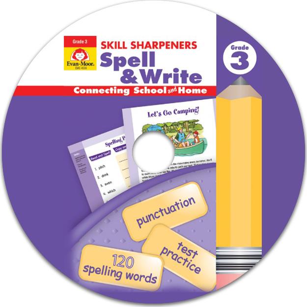 Skill Sharpeners Spell & Write, Grade 3 (CD only)(有聲書)/Evan Moor【三民網路書店】