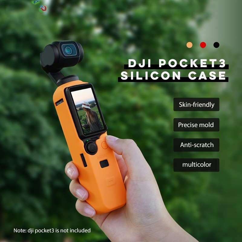 Dji OSMO POCKET 3 矽膠保護套親膚防滑設計保護套 DJI 雲台配件適用於 DJI POCKET 3