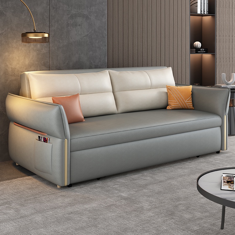 沙發床兩用多功能科技布現代簡約客廳小戶型單雙人伸縮可摺疊沙發