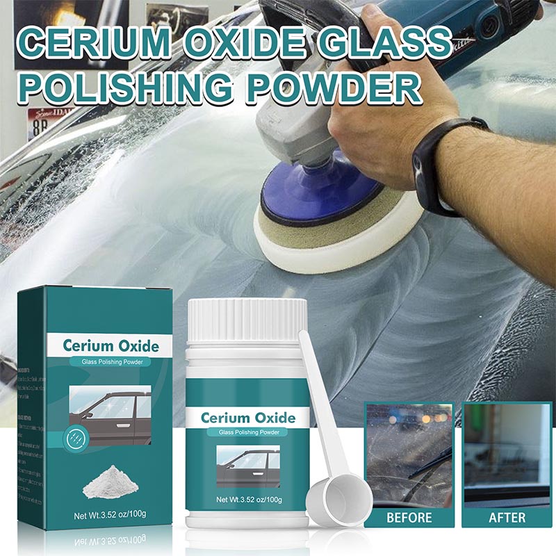 Cerium Oxide Glass Polishing Powder玻璃劃痕去除粉 氧化鈰玻璃拋光粉100g汽車車窗刮