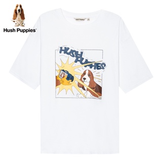 Hush Puppies 女式夏季趣味印花休閒短袖 T 恤女|Hd-22307d