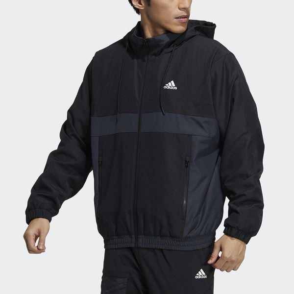 Adidas ST WARMBLK JKT H39324 男 連帽外套 夾克 立領 運動 訓練 亞洲版 防撕布 黑